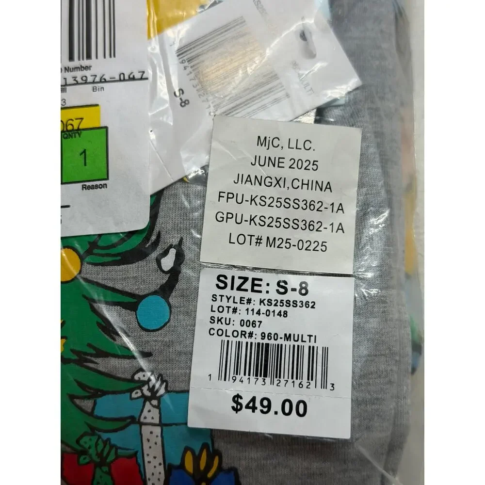 NEW! S/8 Peanuts Snoopy Christmas Family Matching Pajama Set